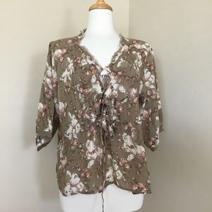 Denim & Supply Ralph Lauren Blouse Floral Size M